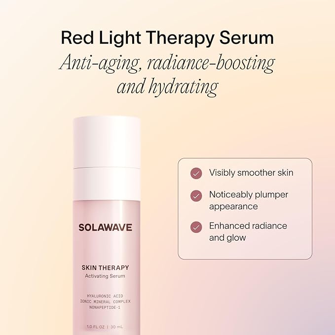Solawave Wand Skin Therapy Activating Serum | Hyaluronic Acid and Peptides | Enhance Skincare Device Results | Hydrating Microcurrent Galvanic Current | Wrinkle Smoothing-VivaGrace Women