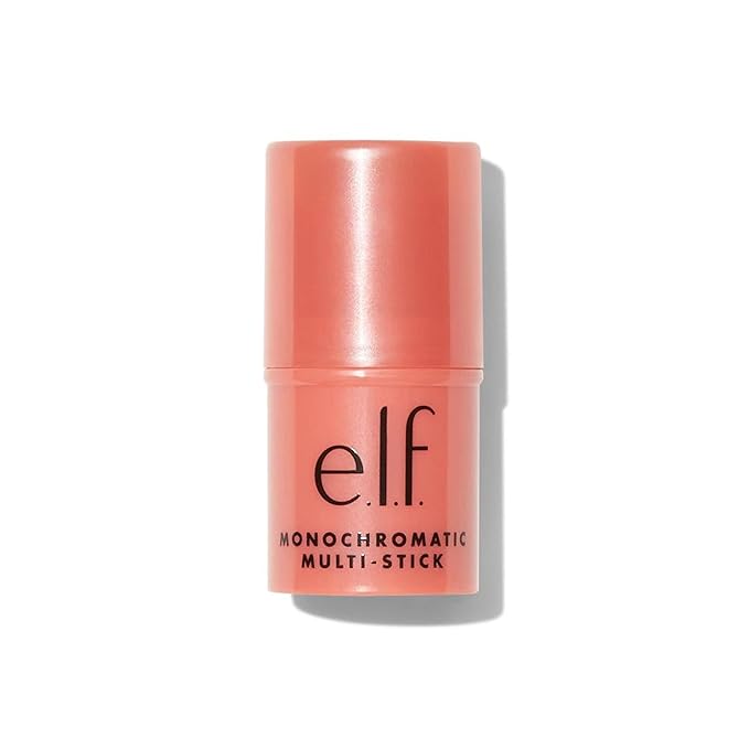 e.l.f. Monochromatic Multi Stick, Travel-Sized Luxuriously Creamy & Blendable Color For Eyes, Lips & Cheeks, Vegan & Cruelty-Free, Glimmering Guava-VivaGrace Women