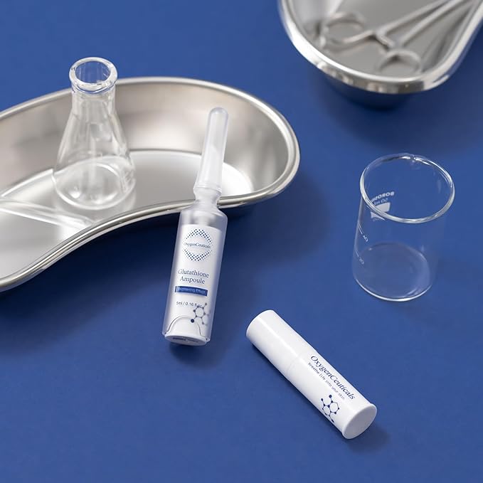 Instant Brightening Kit with Glutathione and Niacinamide | OxygenCeuticals Glutathione ToneUp Kit | Intensive Brightening Ampoule and Cream | 2 Pcs Set | Made in Korea-VivaGrace Women