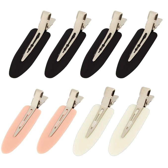 8Pcs No Bend No Crease Hair Clips- Styling Duck Bill Clips Alligator Hair Barrettes for Styling Sectioning, Small Gifts for Women Girls Salon Hairstyle Hairdressing Bangs Waves Makeup-VivaGrace Women