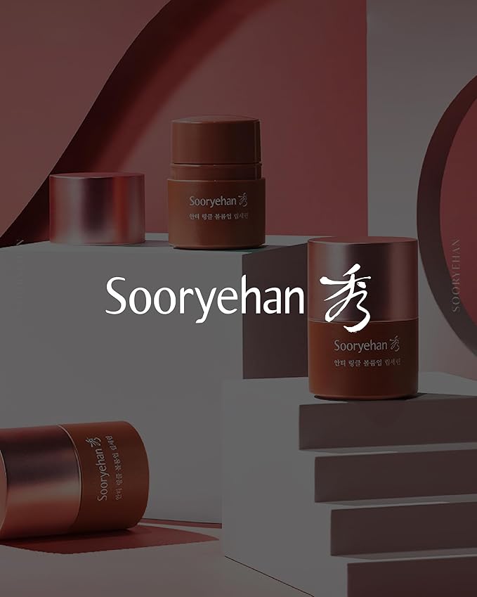 Sooryehan Tinted Lipcerin Lip Balm (0.5fl oz) - Age-Defying, Plumping, Hydrating, Nourishing Lip Care for Dry, Chapped Lips. Korean Skin Care. Peptides, Collagen, Shea Butter, Plant-Based Squalane.-VivaGrace Women