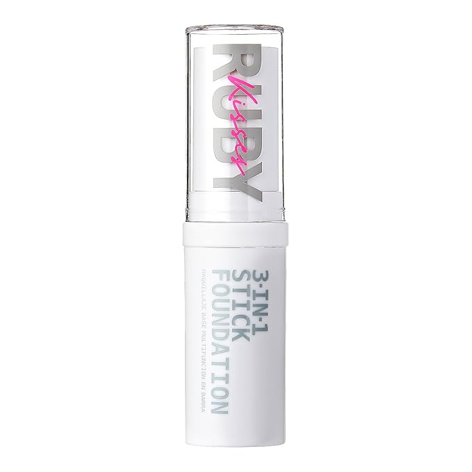 Ruby Kisses Natural Full Coverage 3-In-1 Stick Foundation. Easy to Apply, Hydrating, Lightweight, Long Lasting, Concealer and Contour Stick for Face Makeup (Chestnut)-VivaGrace Women
