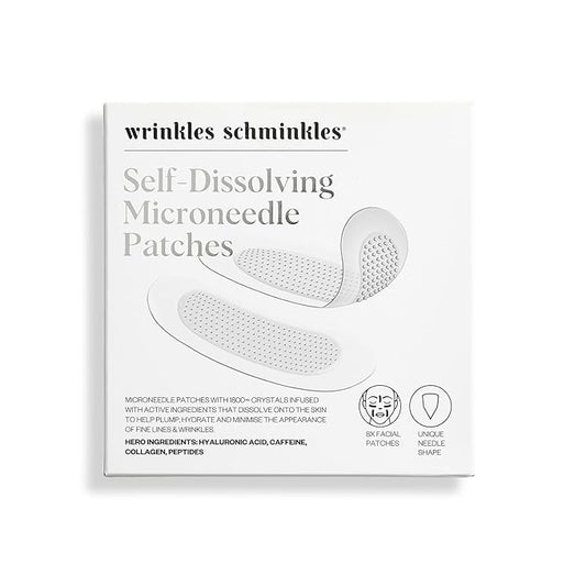 Wrinkles Schminkles Self-Dissolving Microdart Patch for Face - Target & Reduce Wrinkles, Ultimate Facial Hydration and Rejuvenation (4 pairs)-VivaGrace Women