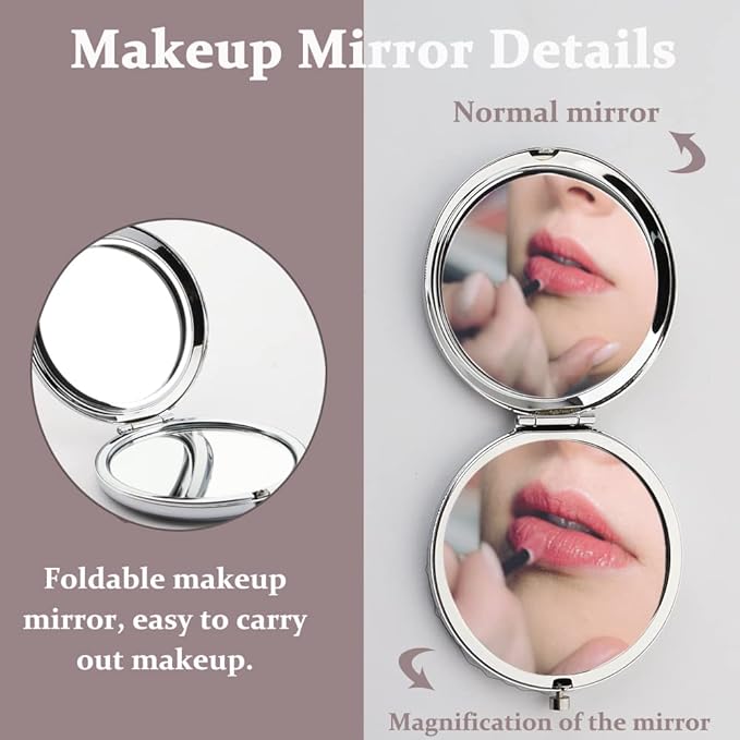 TGBJE Eye Lash Pocket Mirror Lashes Girl Gift I TEND to Lash Out Compact Mirror for Women Girls Beautician Gift (lash out mirror)-VivaGrace Women