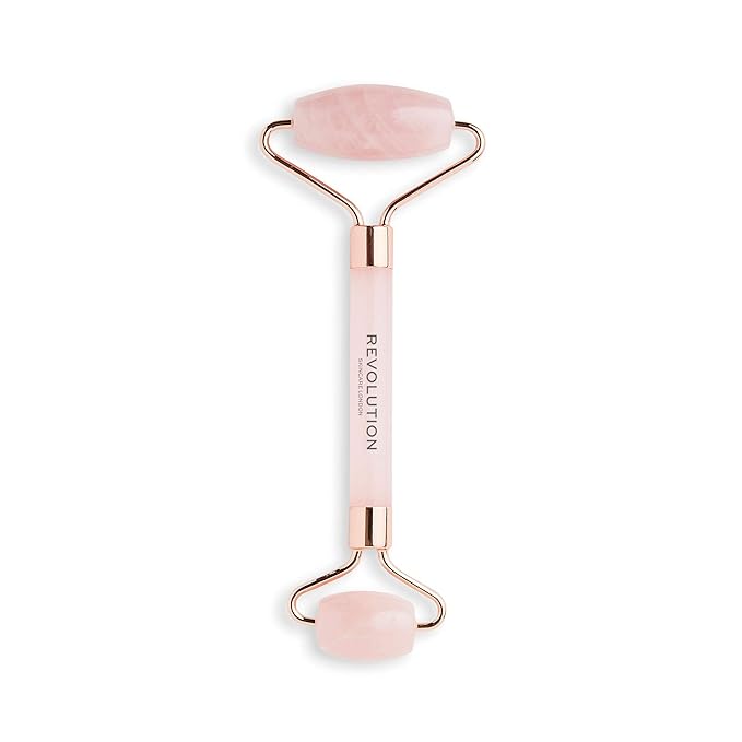 Revolution Skincare London, Rose Quartz Face Roller, Massager for Face, Neck & Body, 57g-VivaGrace Women