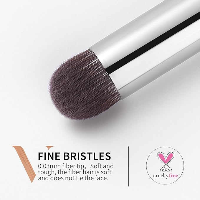 DUcare Tapered Small Concealer Brush Under Eye, Nose Contour Brush Mini Makeup Brushes Ideal for Liquid, Cream, and Powder Concealer(V03)-VivaGrace Women