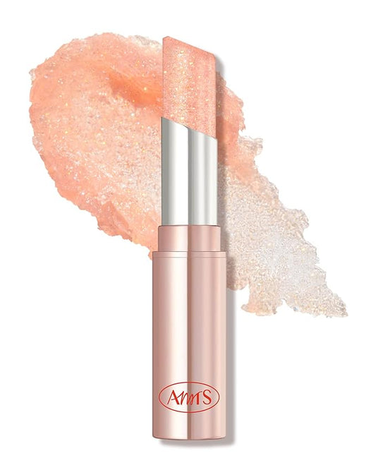 AMTS Tinted Lip Balm - Crystal Lights | Hydrating Glitter Lipstick | Pearl Shimmering Daily Lip Makeup for dry, cracked, chapped lips | korean beauty Moisture Lip Tint-VivaGrace Women