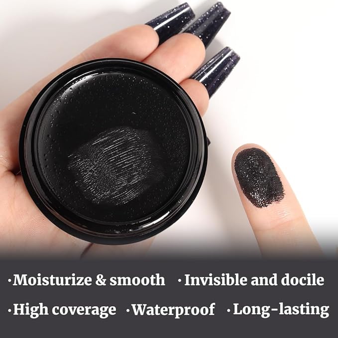 Kaely Color Correcting Concealer,Cream Pot Concealer Full Coverage,under Eye Concealer Palette for Conceals Dark Circles,Waterproof Foundation Face Makeup,11 Black-VivaGrace Women