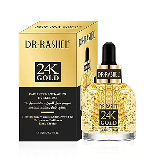 24K Gold Radiance Collagen & Anti - Aging Eye Serum, Helps To Reduce Wrinkle, Under eye Puffiness & Dark Circles, Size 1.01 Fl Oz (Pack Of 1)-VivaGrace Women