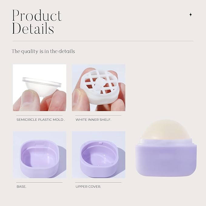 0.25 oz（7g） Empty Lip Balm Square Containers Tubes Lipstick 12 Pieces for Make Natural Lip Balm Lip Care - DIY & BPA FREE (Purple)-VivaGrace Women