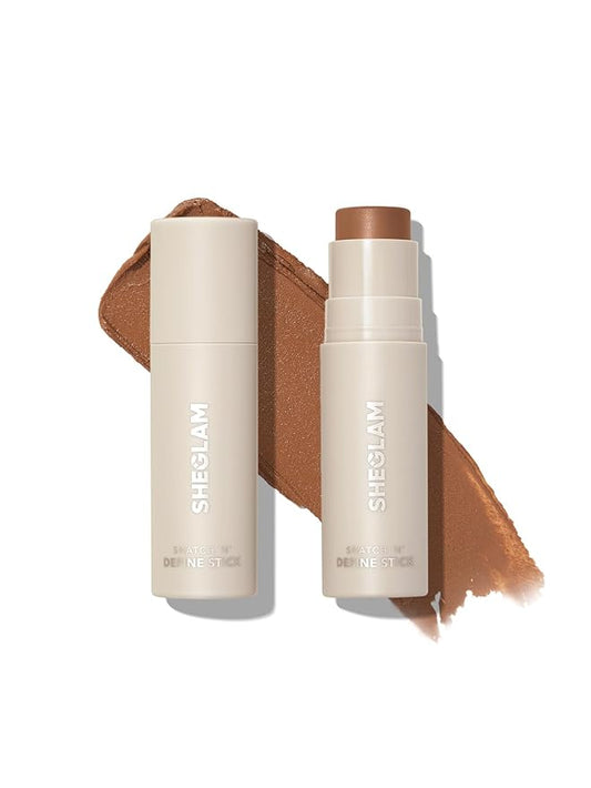 SHEGLAM Snatch 'n' Define Cream Contour Stick Long Lasting Highly Pigmented Sweat Proof Face Bronzer Makeup - Terracotta-VivaGrace Women