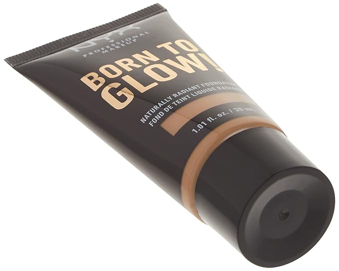 NYX PROFESSIONAL MAKEUP Born To Glow Naturally Radiant Foundation, Medium Coverage - Natural-VivaGrace Women