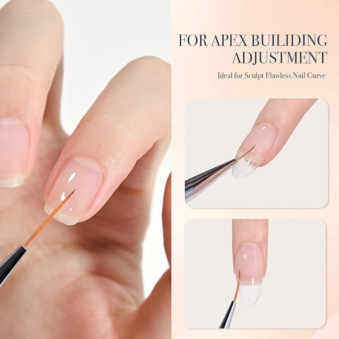 GAOY 5Pcs Nail Art Liner Brushes, Professional Painting Art Pen Set, Nail Design Tools for French Liner, Thin Details and Fine Drawing-VivaGrace Women