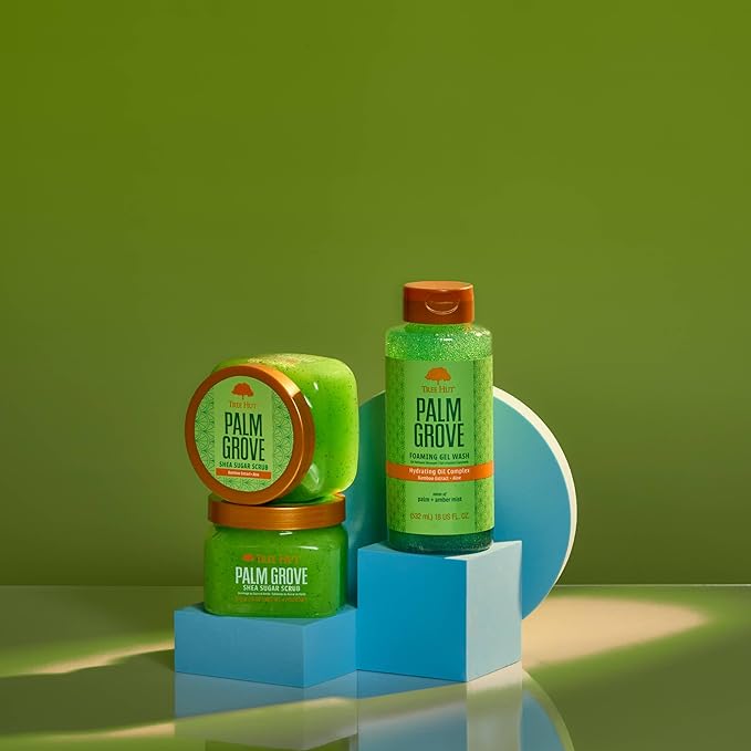 Tree Hut Palm Grove Shea Sugar Scrub | Exfoliating Body Scrub Removes Dead, Dry Skin for a Soft & Hydrated Feel | Nourishing Essential Body Care | 18 fl oz.-VivaGrace Women