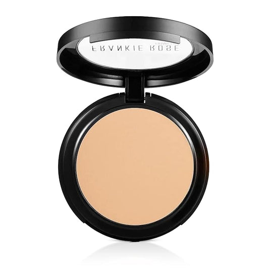 Frankie Rose Cosmetics Powder Foundation – Full Coverage Face Powder For Pores & Imperfections, Evens Out Skin Tone & Shine-Control | 58 Grams (Porcelain)-VivaGrace Women