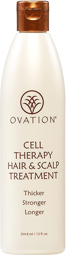 Ovation Hair Cell Therapy Hair Growth & Scalp Treatment for Men & Women - For All Hair Types, Helps Reduce Breakage & Split Ends - No Minoxidil, Sulfates, or Parabens - With Biotin, Vitamin B5, Aloe-VivaGrace Women