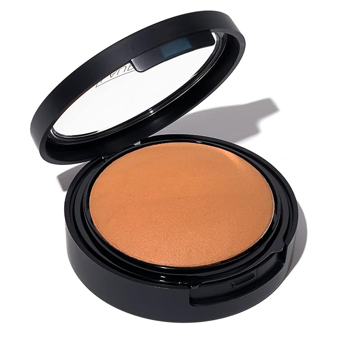 LAURA GELLER NEW YORK Baked Double Take Powder Foundation - Honey - Buildable Medium to Full Coverage - Matte Finish-VivaGrace Women