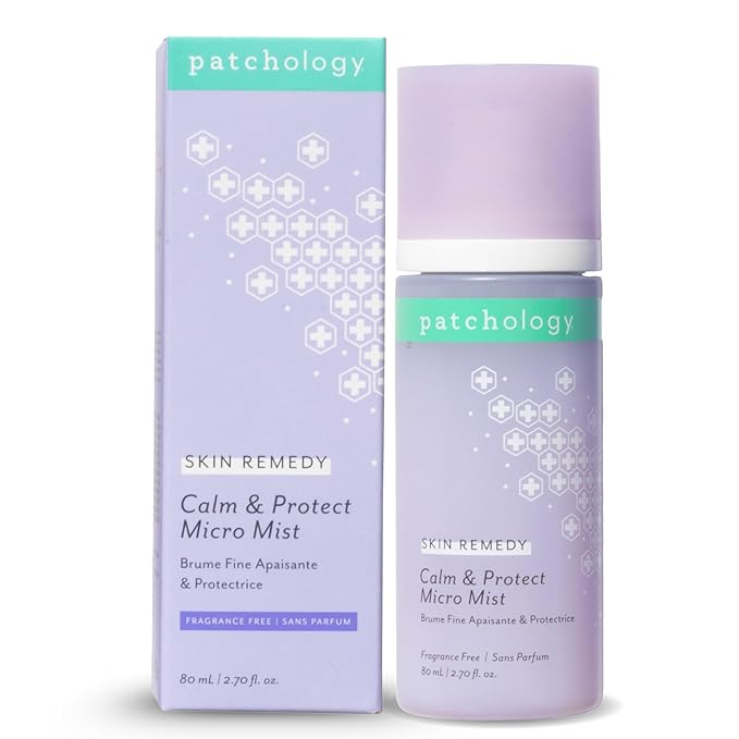 Patchology Skin Remedy Calm & Protect Micro Mist – Hydrating Facial Spray with Ectoin, Probiotics & Botanical Blend - Fragrance Free - Refines Pores & Leaves a Fresh Glow - 80 mL-VivaGrace Women