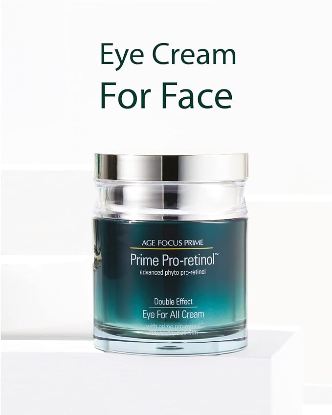 Isa Knox AGE FOCUS Prime Double Effect Eye For All Cream Set (3.4fl oz) - Korean Skincare Set, Lightweight Rich Eye Cream, Toner, Emulsion with Daytime Retinol,-VivaGrace Women