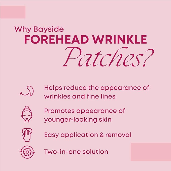Forehead Wrinkle Patches | Anti-Wrinkle Facial Patches for Fine Lines | Overnight Wrinkle Filler & Deep Line Treatment | Disposable Face Tape for a Youthful, Firmer, and Smoother Appearance | 20 Count-VivaGrace Women