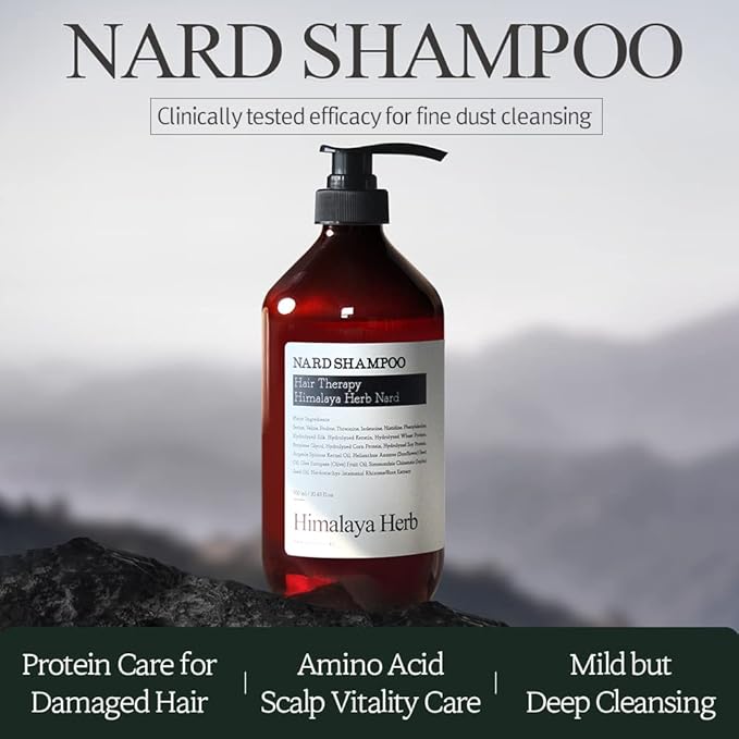 NARD Hair Shampoo Tea tree Rosemary 16.9 Fl Oz - Strong Vitality from Himalayas - Natural Surfactants giving Soft Cleansing - Argan Olive Jojoba Macadamia Sunflower Oil - Rich in Protein Amino Acids-VivaGrace Women