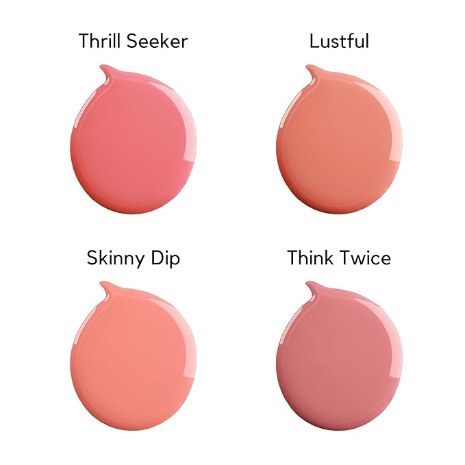 W7 Cheeky Dip Liquid Blusher - Pigmented Colour For Cheek Makeup - Satin Matte Finish - Lustful (Pink)-VivaGrace Women