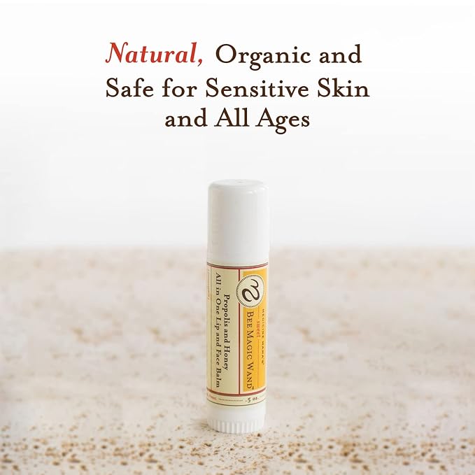 Medicine Mama's Sweet Bee Magic Organic Lip Balm Chapstick, 0.65 oz, 2 Count-VivaGrace Women