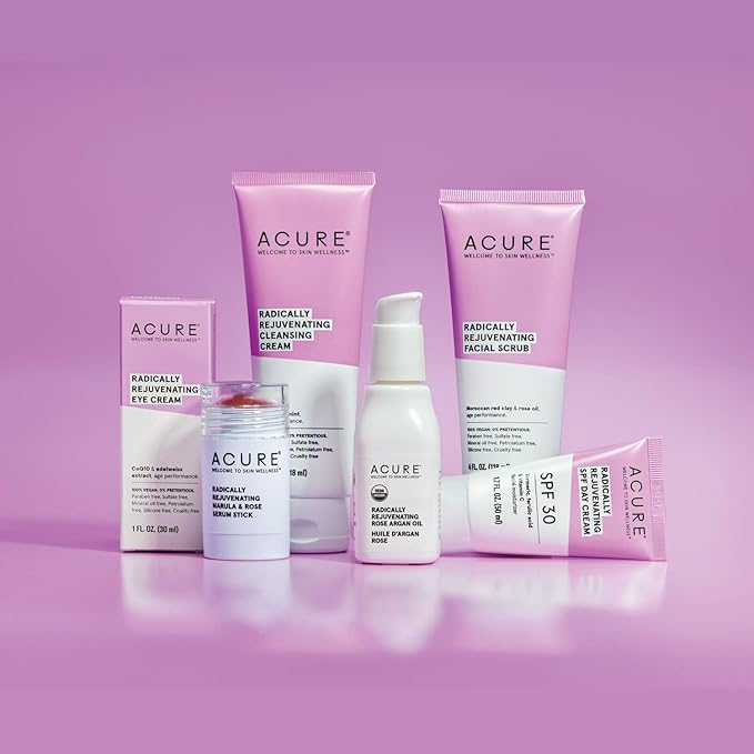 Acure Radically Rejuvenating Under Eye Hydrogel Mask, Provides Anti-Aging Support, & Silk Tree, Purple, Cucumber, 0.236 Fl Oz (Pack of 1)-VivaGrace Women