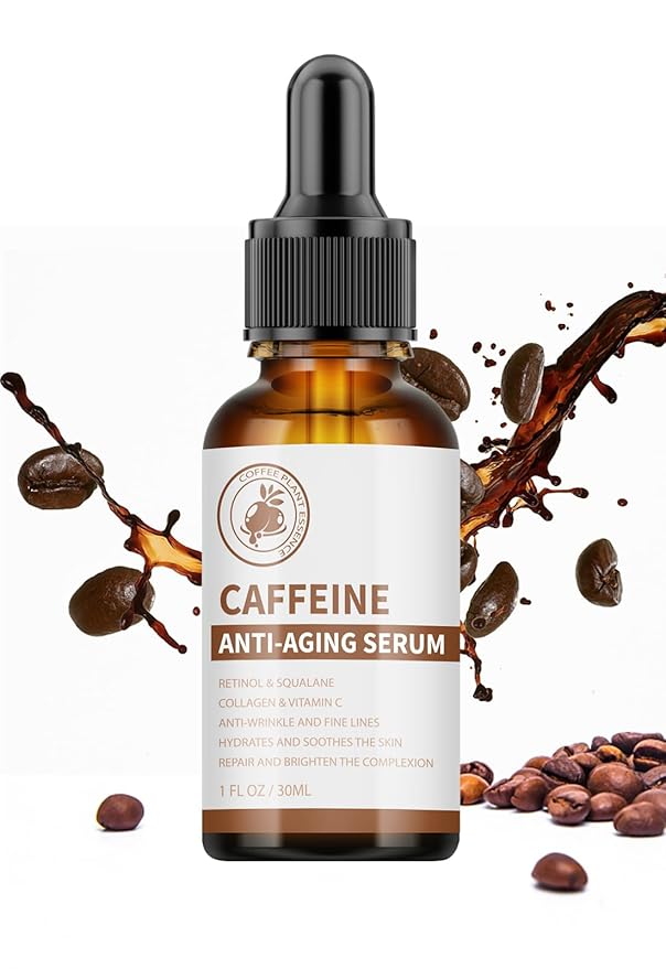 Caffeine Eye Serum Under Eye Treatment Serum for Moisturizing Anti-Aging Brightening Eye Serum, Caffeine Eye Cream for Wrinkles, Dark Spots and Dark Circles Beauty Skin Care-VivaGrace Women