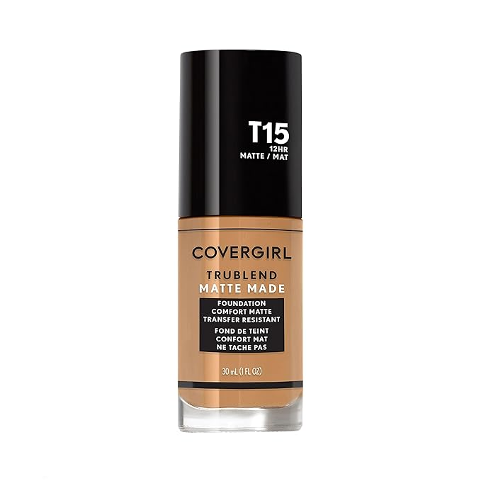 COVERGIRL TruBlend Matte Made Liquid Foundation, Golden Honey, 1 Fl Oz (Pack of 1)-VivaGrace Women