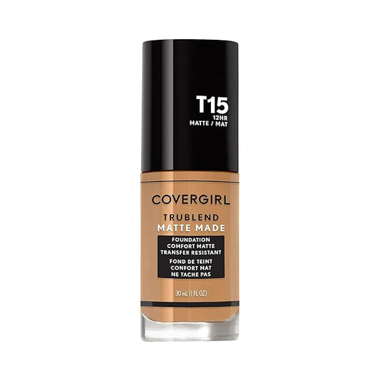 COVERGIRL TruBlend Matte Made Liquid Foundation, Golden Honey, 1 Fl Oz (Pack of 1)-VivaGrace Women