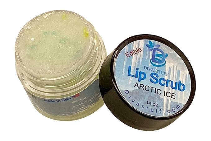 Diva Stuff Ultra Hydrating Lip Scrub for Soft Lips, Gentle Exfoliation, Moisturizer & Conditioner, ¼ oz - Made in the USA (Arctic Ice)-VivaGrace Women