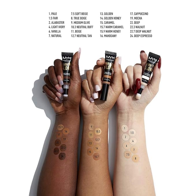 NYX PROFESSIONAL MAKEUP Born To Glow Radiant Concealer, Medium Coverage - Alabaster-VivaGrace Women