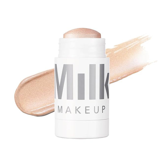 Milk Makeup Highlighter, Turnt (Golden Peach) - 0.21 oz - Dewy Cream Highlighter Stick - Blendable & Buildable - 1,000 Swipes in Every Stick - All Skin Types - Vegan, Talc Free & Cruelty Free-VivaGrace Women