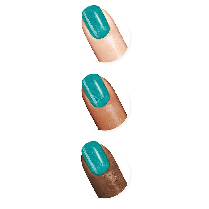 Sally Hansen Xtreme Wear Nail Polish, Streak-Free, Shiny Finish, Long-Lasting Nail Color, Jazzy Jade, 0.4 fl oz