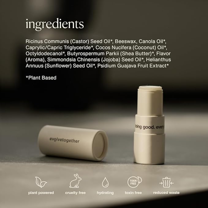 evolvetogether Lip Balm for Women & Men | Plant-Powered Hydration with Calming Lavender | Multi-Use Stick for Lips, Cuticles, Cheeks | Cruelty-Free, Paraben-Free | Made in USA (Anguilla, 1 Oz)-VivaGrace Women
