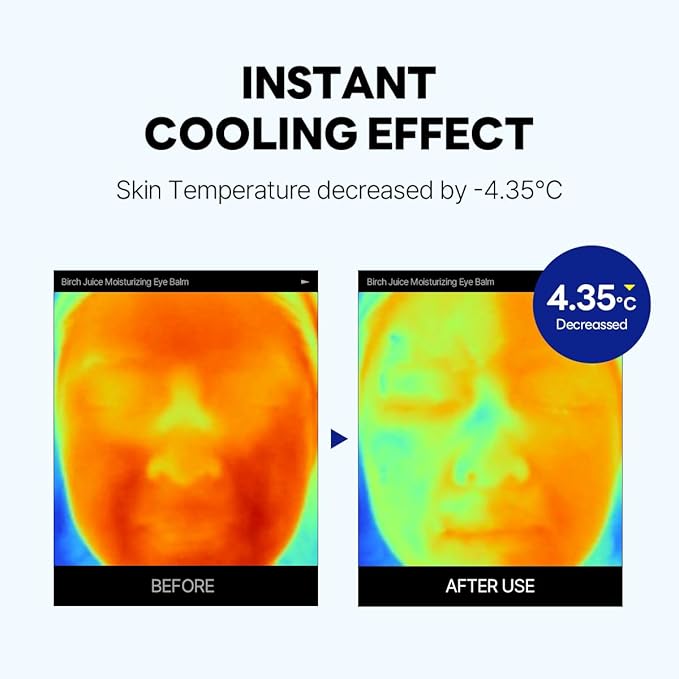 ROUND LAB Birch Juice Icy Cooling Eye Stick – Depuffing Glow Booster Balm for Puffy Eyes, Dark Circles, Fine Lines | On-the-Go Moisturizer | Korean Skincare | 0.35 oz-VivaGrace Women