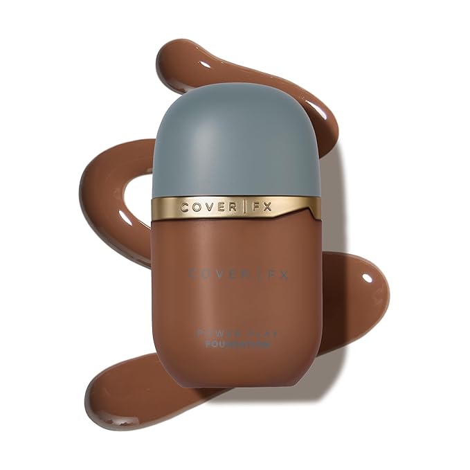 COVER FX Power Play Foundation - Shade D4 - Buildable Full Coverage - Waterproof Sweat-Proof Transfer-Proof - Natural Matte Finish - All Skin Types-VivaGrace Women