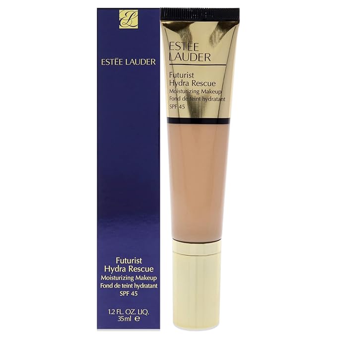 Estée Lauder Futurist Hydra Rescue Moisturizing Foundation SPF 45, 12 Hour Glow, 1.2 oz., 3W1 Tawny-VivaGrace Women