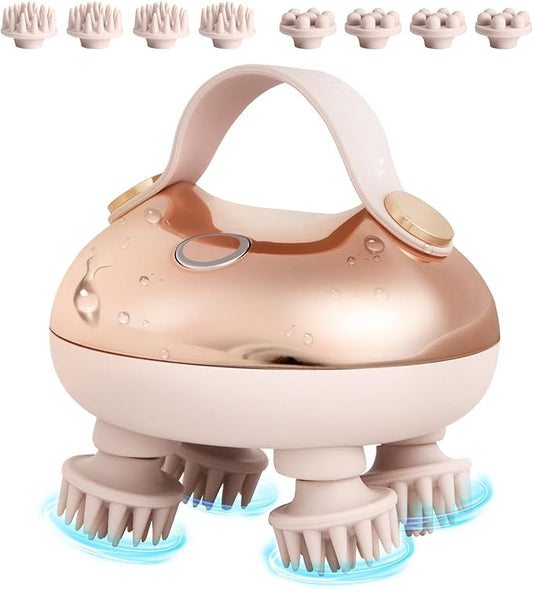 arboleaf Scalp Massager Kneading Head Massager Scalp Stress Relax Portable Rechargeable Hair Massager Shower Massage Waterproof Cat Massager Scratcher,Gift for Mom Dad-VivaGrace Women