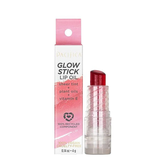 Pacifica Glow Stick Lip Oil - Rosy Glow Women 0.14 oz-VivaGrace Women