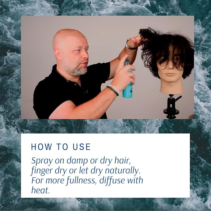 THESALONGUY - Sea Salt Texturizing Spray for Volumizing Curly and Wavy Hair, Men & Women, Beach Waves Hair Spray with Kelp & Natural Ingredients - 2 Pack-VivaGrace Women