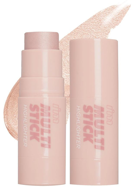 I'm Meme Highlighter Stick for Face - I'm Multi-stick | Daily Use, Buildable, Portable, Easy Blending Matte Finish, 001 Champagne Gold, 0.25 Oz