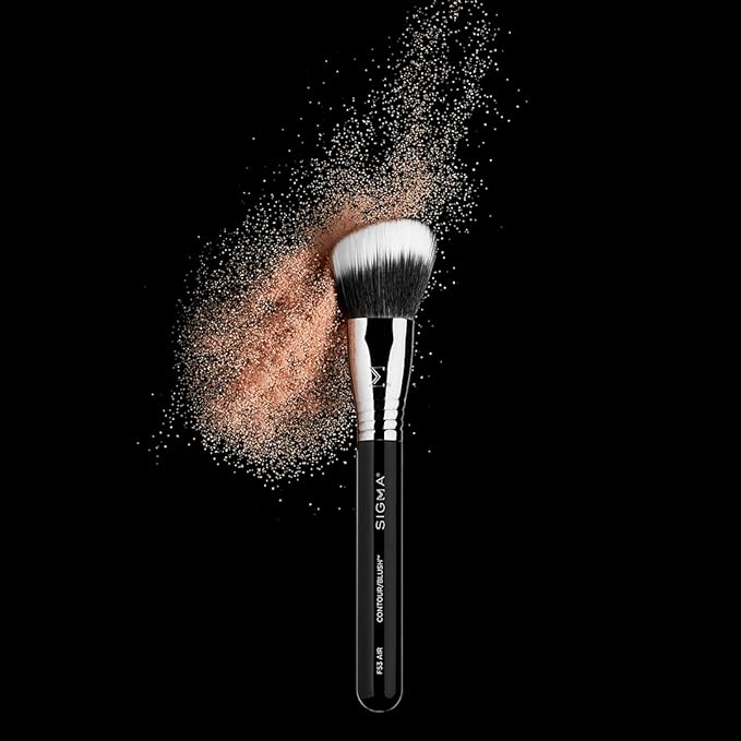 Sigma Beauty F53 Air Contour and Blush Brush – Angled Makeup Brush for Blush & Bronzer, Perfect for Sheer to Medium Coverage, Professional, Streak-Free Application (1 Brush)-VivaGrace Women