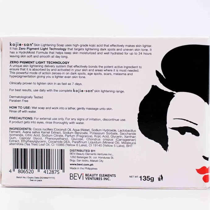 Kojie San Face & Body Skin Brightening Shower 9pc Set - the Original Kojic Acid Soap that Helps Reduce Dark Spots 6 x 135g Bars, Soap Dish and Facial Cleansing Brush…-VivaGrace Women