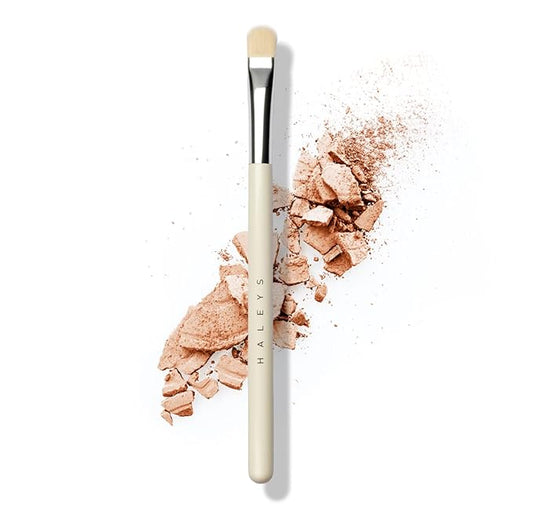 HALEYS Lid Eyeshadow Brush, Medium Flat Tapered Brush, Easy Blending and Shading for Building Eyeshadow Color, High-end Synthetic Bristles, Multi-tasking, for Cream and Powder Makeup, Vegan + CF-VivaGrace Women