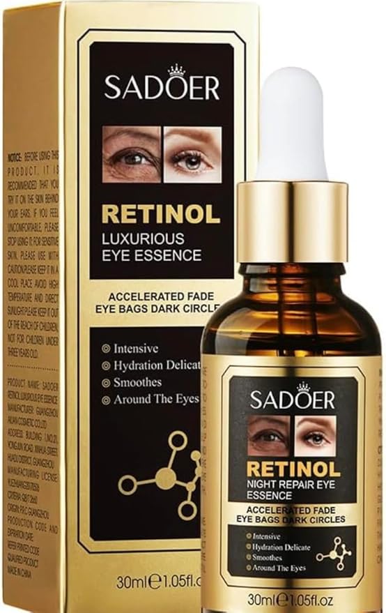 SUERO FACIAL RETINOL EYES NIGHT REPAIR 30 ml, Gold-VivaGrace Women