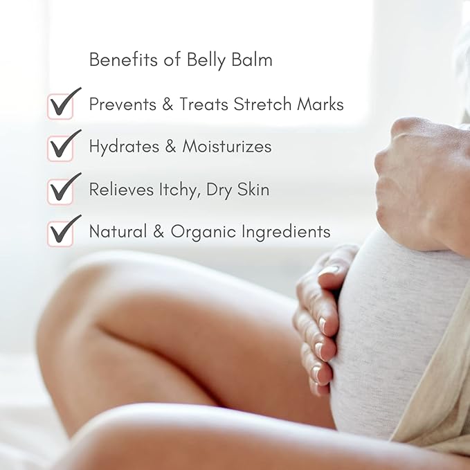 Organic Belly Butter for Pregnancy Stretch Mark Prevention and Treatment by Irene Organics - Award Winning Anti Stretch Mark Tummy Balm For Pregnancy and Postpartum 4oz - Hydrating Bump Cream-VivaGrace Women