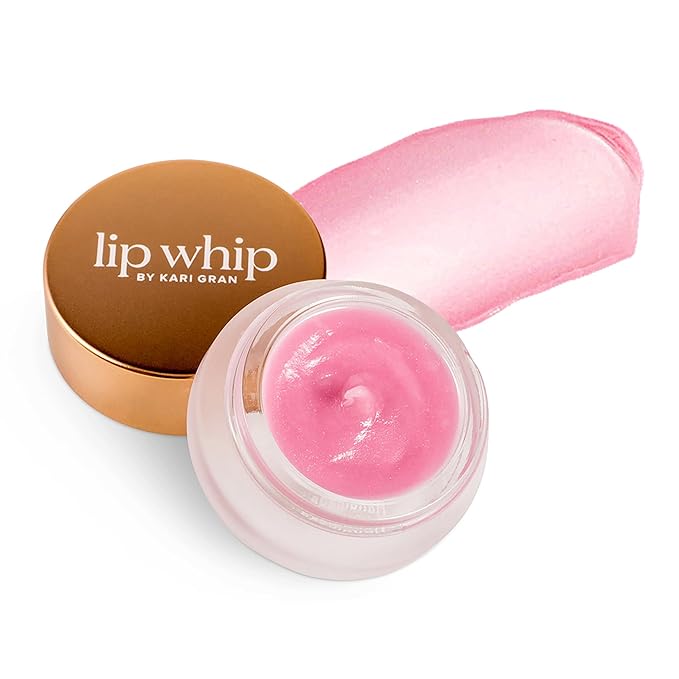 Kari Gran Lip Whip | Moisturizing Lip Balm with Organic Oils | Glossy Sheen + Peppermint | Rich Buttery Texture, Hydrates & Protects | Non-GMO, Organic Ingredients, Made in USA (Tinted Peppermint)-VivaGrace Women