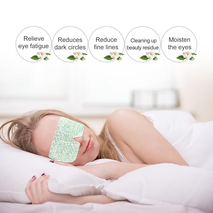 Steam Eye Mask, 15 Packs Hot Steam Eye SPA Mask Relieve Eyestrain Remove Dark Circle Lavender Fragrance Warming Eye Patch-VivaGrace Women